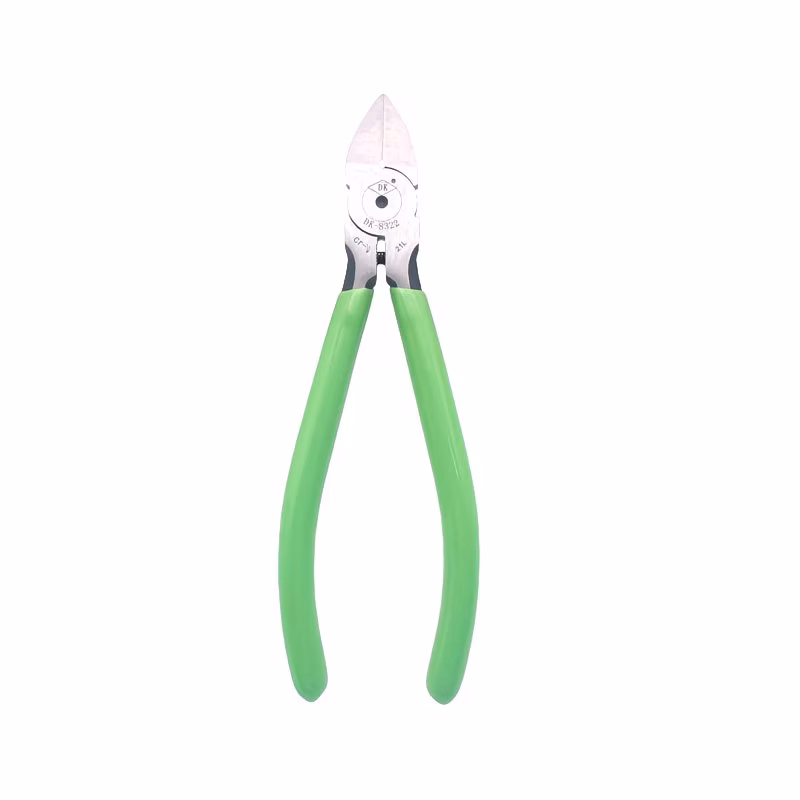 Diagonal jewelry pliers used for cutting silver wire
