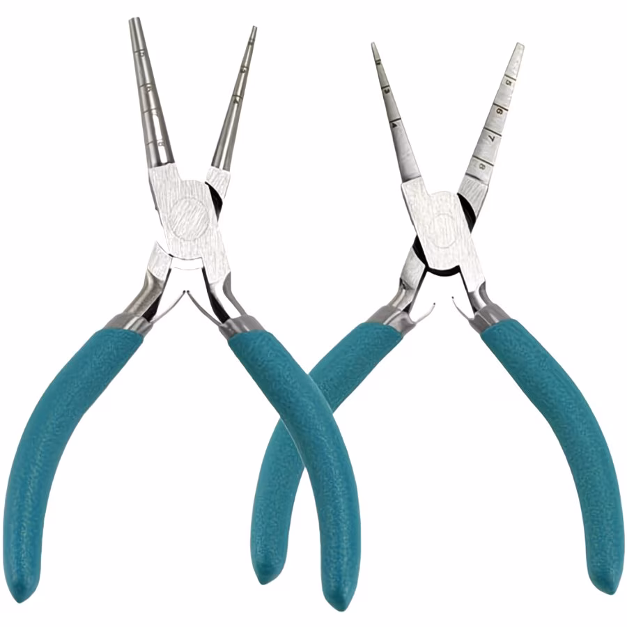 Jewelry pliers used for jump ring opening and fabrication