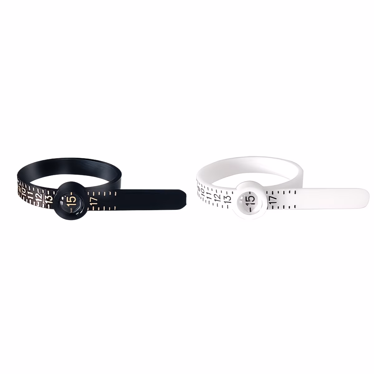 Finger size gauge used to measure ring size at home