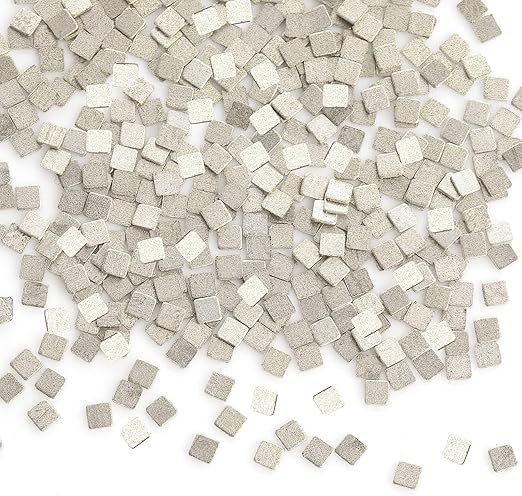 Silver solder chips prepared for jewelry soldering