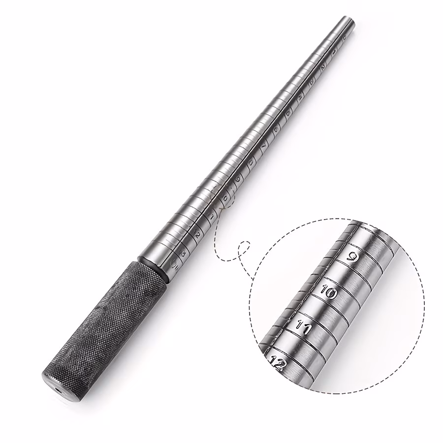 Jewelry measuring setup used for checking dimensions before fabrication